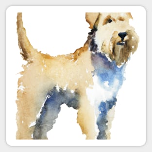 Watercolor Soft Coated Wheaten Terrier - Dog Lovers Sticker